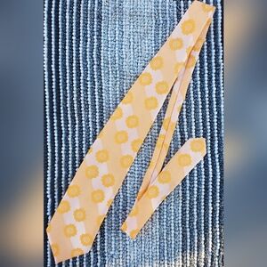 Vintage Lilly Dache Tie 56x4.5 LN Orange Creamcicle